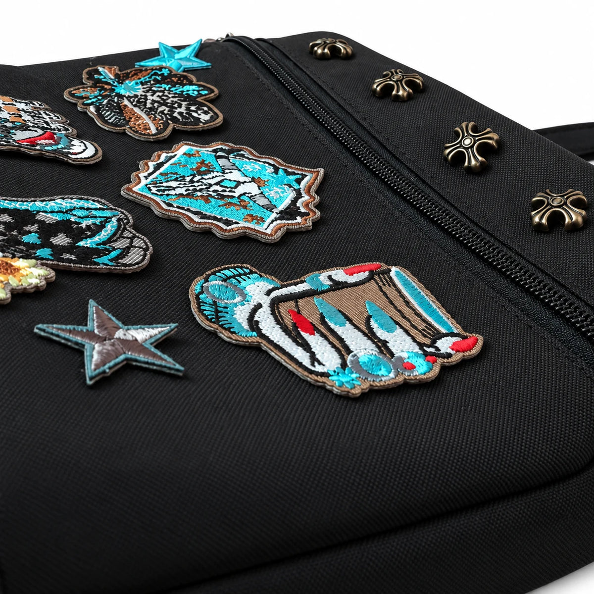 CarryColor Road Cowboy western embroidery front pocket detail