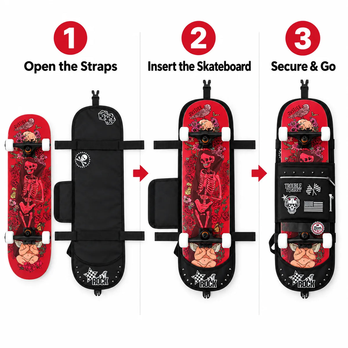 Rock State | Skateboard Bag