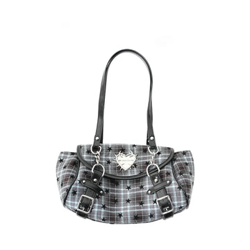 Heart Detail Buckle Shoulder Bag