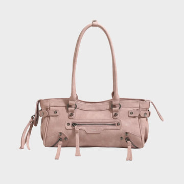Y2K Multi-Pocket Shoulder Bag with Chain Details